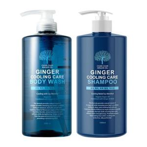 에바스 샤샤 아르간오일 진저쿨링케어 샴푸 약산성샴푸 / 바디워시 (1000ml x 택2개)