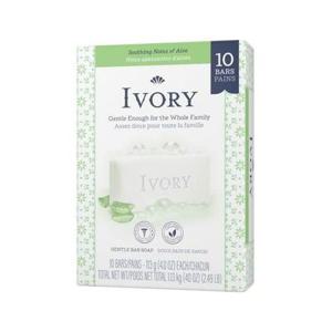 아이보리 젠틀 바 솝 알로에 센트, 113g, 10개 one option