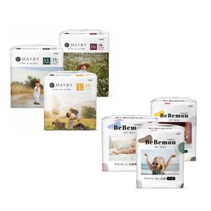 [단독 특가] 베베몬/메이바이 풀커버 팬티형 기저귀 4팩 모음