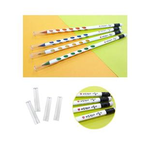 투코비 교정 삼각그립 네임연필 4자루+연필캡세트 /각인연필/이름연필