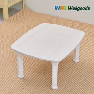 웰굿즈 접이식 좌식 티 테이블 식탁 거실 소파 커피 좌탁 국산밥상 화이트오크