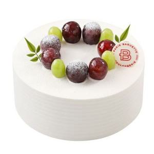 [기프티쇼] 우유가득 생크림 케이크 2호(거봉&청포도)