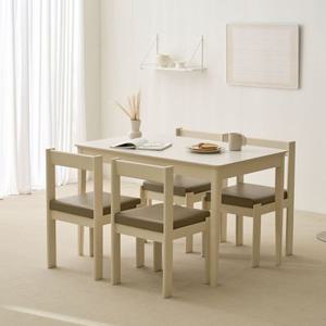 [모던하우스] 비비드 4인 세라믹테이블 1200 WH