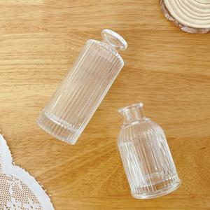 [리퍼]줄무늬 글라스 미니 꽃병 인테리어 디퓨져 병