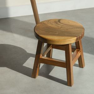 통원목의자 낮은 미니 스툴 현관 보조 의자 베란다 화분 다용도 받침대