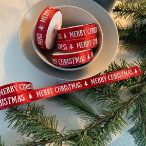 크리스마스 포장 선물 성탄절 답례품 레드 리본 끈 20mm 25야드