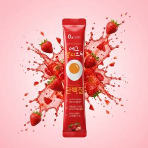 청라상회 에그스틱 튼튼 계란젤리 에그젤리스틱 딸기맛 칼슘 멀티비타민 프로틴 간식