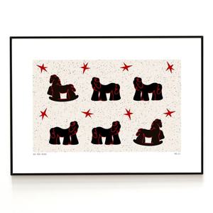 말하는대로 - 붉은말 일러스트 포스터 액자 12종 - HORSE wish 11