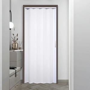 맞춤제작 한겹 무지 홀딩도어 접이식문 자바라 칸막이 버티컬 주름문