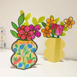 오늘도새싹 드로잉팟 페이퍼 플라워 컬러링 공예 DIY BASIC