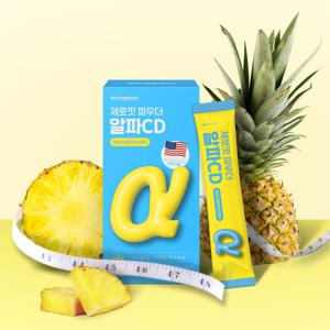 알파CD 1통(14회분)+파인애플 발효 효소 1통(30포) 세트 파인애플