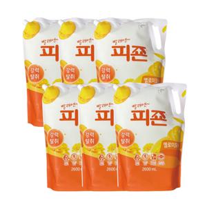 피죤 옐로미모사 섬유유연제 리필 2600ml x 6개(1박스)