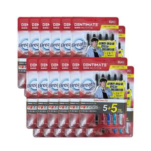 크리오 덴티메이트 데일리 브레스케어 칫솔 차콜 초극세모 10입 x 12개