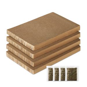 고양이 스크래쳐 오래 쓰는 박스 캣닢 리필 4세트