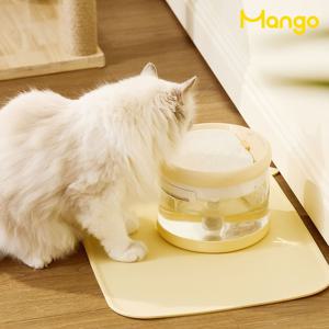 강아지 고양이 자동급식기 정수기 세라믹 강화유리 무선