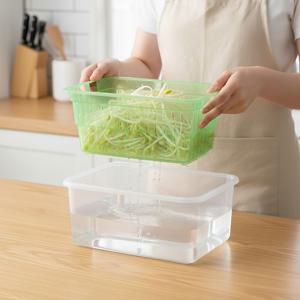 D-PACK 대용량 물빠짐 채반 밀폐용기