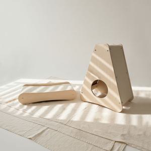 자작나무 원목 고양이 스크래쳐 숨숨집 2종