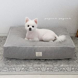 사각 겨울 피그먼트 누비 강아지 고양이 방석 하우스 침대 푹신한 높이조절 포근방석