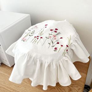 백아이 플라워 자수 밥솥커버 다용도커버