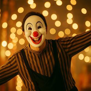 삐에로 플라스틱 가면 행사 축제 생일 파티 기념일 이벤트 광대 무대 공연 코스프레 분장