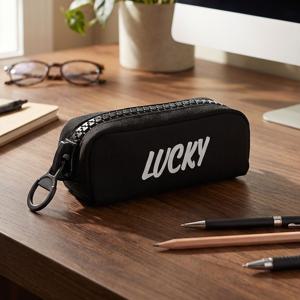 럭키 대용량 왕지퍼 필통 파우치