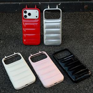 아이폰 17 16 15 14 프로맥스 프로 패딩스타일 외계인 패션 디자인 케이스 1405