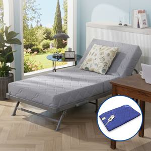 침대1인용 유로탑 포켓스프링 프리미엄 접이식침대 CBK-24N 온열매트포함