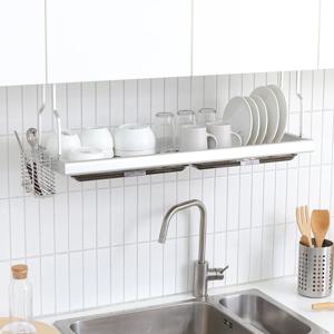 국내생산 상부장 부착식 식기건조대 (실버) 840