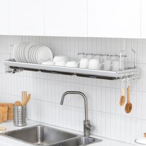 국내생산 상부장 부착식 식기건조대 (실버) 1215