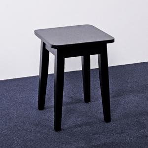 원목 사각스툴 디자인 화장대의자, 다크마호가니 / 블랙 2colors