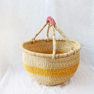 볼가바구니 크기-L 라운드 비비드 라인 컬러 3종