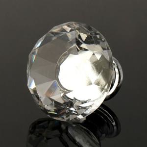 -J069- 크롬 크리스탈 (1홀) 가구손잡이