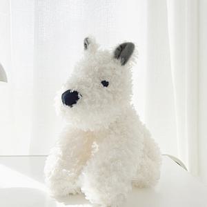 하일랜드 강아지 인형 동물 무릎인형 안고자는 애착 바디필로우 24cm