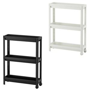 카트 베스켄 이동식 욕실 주방 다용도실 틈새 수납 카트 보조선반 트롤리 ik