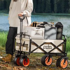 [해외] 접이식 전동 왜건 캠핑카트 웨건 트롤리 손수레
