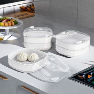 전자레인지용  수분촉촉 2단 스팀 찜기