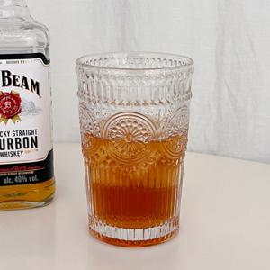 크리스탈 레트로 아이스커피잔 카페 강화 유리컵 380ml