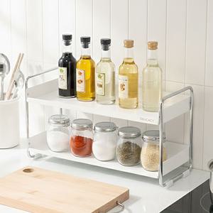 위생정리 식탁 위 선반 스텐 미니 2단 양념통 정리 양념랙 주방선반