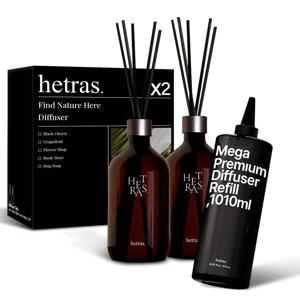 알뜰세트! 프리미엄 대용량 실내 디퓨저 500ml 2개입+리필 1,010ml