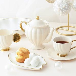 [해외] 쉘 조개 스톤웨어 디저트 플레이트 세라믹 접시 S