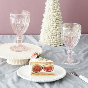 [해외] 쉘 조개 스톤웨어 케이크 스탠드 세라믹 트레이 받침대