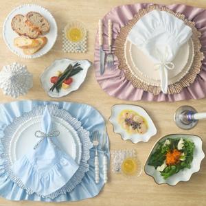 [해외] 진주 볼 엣지 스톤웨어 딥플레이트 세라믹 접시 파스타볼