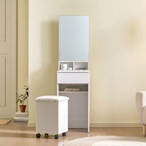 코디 긴 거울 서랍형 콘솔 학생 틈새 입식 화장대 풀세트 400