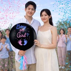 베이비샤워 성별공개 젠더리빌 풍선