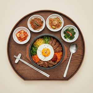 원목 우드 반달 플레이팅 트레이 카페 1인 혼밥 쟁반