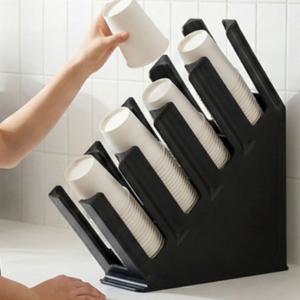 종이컵 디스펜서 홀더 수거함 컵 보관함 카페 탕비실 호텔 사무실 4구 거치대