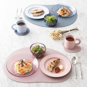 [해외] 클리어 컬러 유리 딥플레이트 접시 파스타볼 L