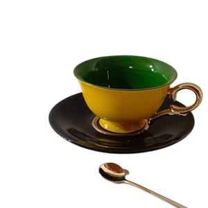 누아 옐린블랙 찻잔 커피잔세트 골드 명품 예쁜 고급 감성 이니셜 각인