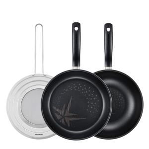 올 뉴 컴포트 다이아몬드 IH 인덕션 후라이팬 3종세트(28팬+28웍+멀티커버)