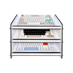 키보드 거치대 3단/블랙앤화이트